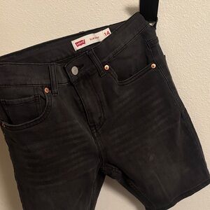 Levi's Black Slim Short Denim